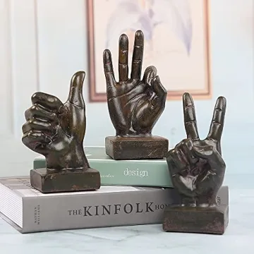 Creative Abstract Hand Gesture Sculpture for Your Home