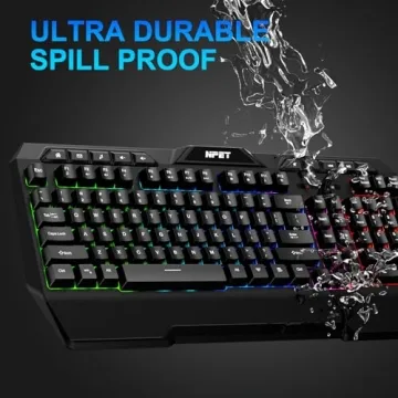 NPET K32 Wireless Gaming Keyboard with RGB Backlighting
