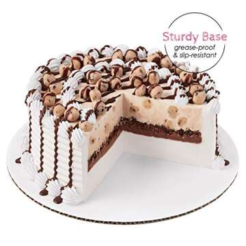 10 Inch White Cake Boards [24 Pack] Cake Rounds, Disposable Cake Board, Cake Base Cardboard, 10" Cake Circles Plate or Stand