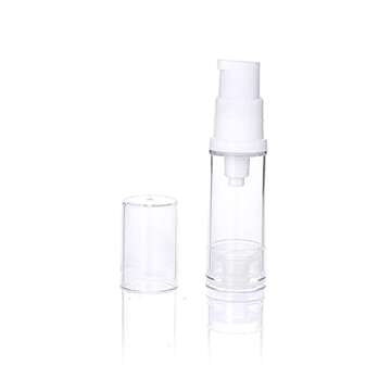 Wresty 12 Pcs Vacuum Lotion Bottles Plastic Empty Airless Pump Bottles Travel DIY Cosmetic Cream Pum...