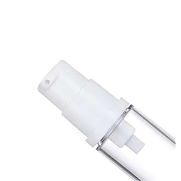 Wresty 12 Pcs Vacuum Lotion Bottles Plastic Empty Airless Pump Bottles Travel DIY Cosmetic Cream Pump Bottles Makeup Foundation Toiletries Liquid Vacuum Container (5ml)