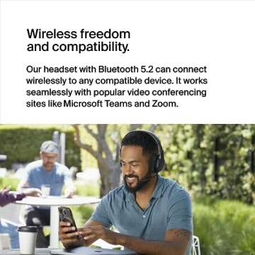 Belkin SoundForm Adapt Wireless Over-Ear Headset, Headphones for Work, Play, Gaming, & Travel w/Bu...