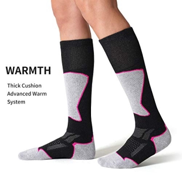 CelerSport Women's Ski Socks - Warm Thermal Performance for Winter
