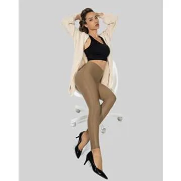 Stylish SANTINY Faux Leather Leggings for Women