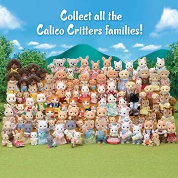 Calico Critters Persian Cat Family - Set of 4 Collectible Doll Figures for Children Ages 3+