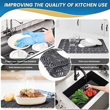 KUODIEOR Premium Silicone Sink Protector - Heat Resistant