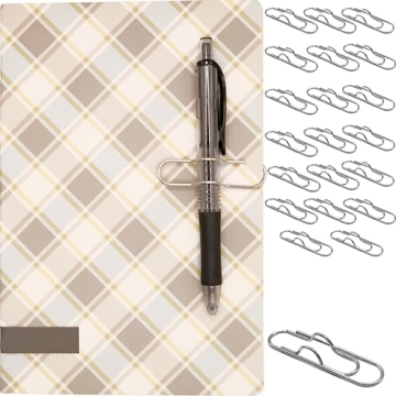 Multifunctional Pen Clips – 20pcs Durable Metal Pen Holders for Notebooks & More