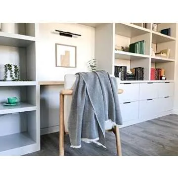 Soft Cashmere Wool Throw Blanket - Cozy Artisan Design