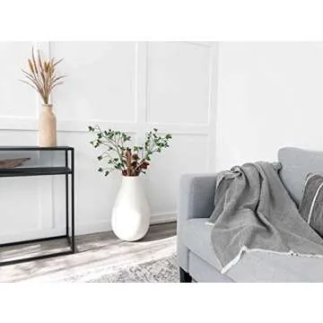 Soft Cashmere Wool Throw Blanket - Cozy Artisan Design