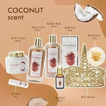 Mothers Day Spa Gift Set - 8-Piece Bath Kit for Women