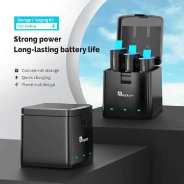 TELESIN Hero 12 Battery Pack & Quick Charger