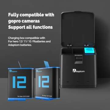 TELESIN Hero 12 Battery Pack & Quick Charger