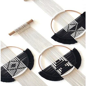 Flber Macrame Wall Hanging 3Pcs Handmade Boho Decor
