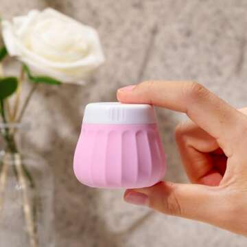 INSFIT Travel Containers for Toiletries, Silicone Cream Jars TSA Approved Travel Size Containers, BP...