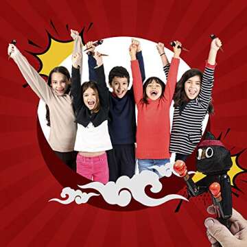 Kamhi World Farting Poop Pen with Punching Arms - Makes Funny Sounds with Every Punch, Perfect Novelty Gift for Kids, Teens & Boys, Interactive Pen Toy with Big Laughs (Ninja)