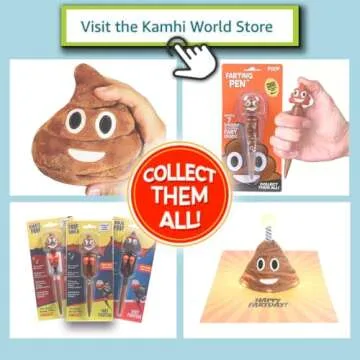 Kamhi World Farting Poop Pen with Punching Arms - Makes Funny Sounds with Every Punch, Perfect Novelty Gift for Kids, Teens & Boys, Interactive Pen Toy with Big Laughs (Ninja)