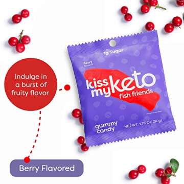 Kiss My Keto Gummies Candy - Low Carb Vegan Treats