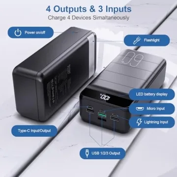 60000mAh Fast Charging Portable Phone Charger