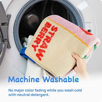 Snack Break Cute Strawberry Milk Rug Soft Durable Design