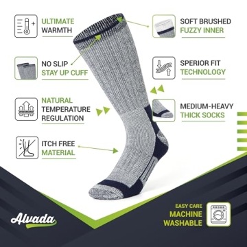 Merino Wool Hiking Socks - Thermal Warm for All