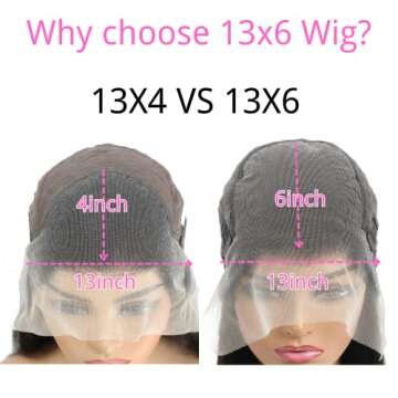 ABBETEY 13x6 Lace Front Wigs Human Hair 180 Density Body Wave HD Lace Frontal Wigs for Black Women Glueless Wigs Human Hair Pre Plucked with Baby Hair (24 Inch)