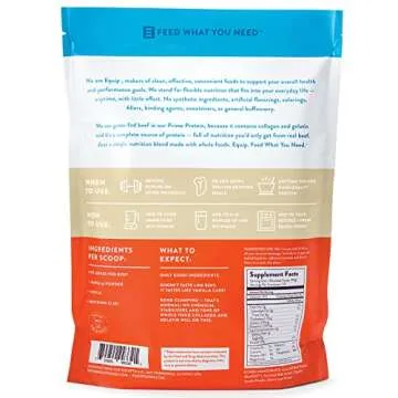 Equip Foods Chocolate Prime Protein Powder - Vanilla & Chocolate - Grass-Fed Isolate Beef Protein Powder - Paleo and Gluten Free Protein Powder - Helps Build and Repair Tissue, Gluten Free