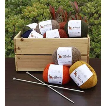 100% Alpaca Yarn Wool Set of 3 Skeins Fingering Weight - Heavenly Soft and Perfect for Knitting and Crocheting (Copper, Fingering)