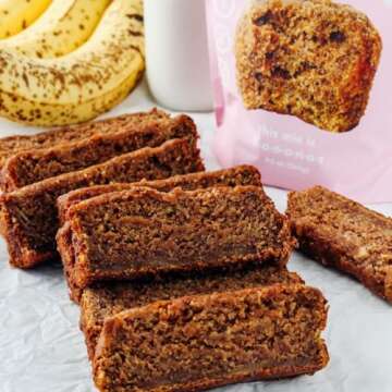 GoNanas Original Oat Flour Banana Bread Mix, Suitable for Plant Based Vegan Diets, Gluten Free Dairy Free Snacks, Healthy Snacks For Adults, Muffin Mix, Nut Free, Cupcakes Dessert, NON-GMO, 1pk