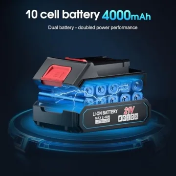 Cordless Leaf Blower with Fast Charger and 500000RPM Performance