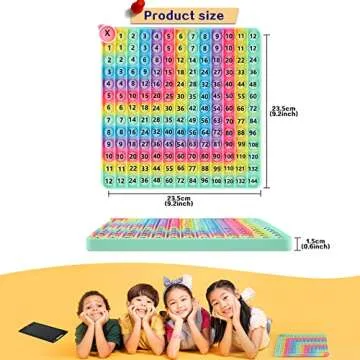 EK-Memory-fish ​Multiplication Game Table Division Flash Cards 3rd Grade pop-up Fidget Math Toy, Create Various Math Learning Toy Times Table Number Blocks (Multiplication and Addition Tables)