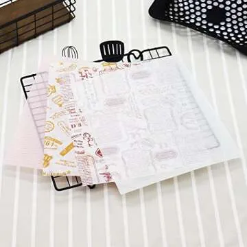 100 Sheets of Versatile Wax Paper Sheets for Food