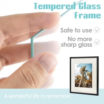 Frametory 16x20 Black Picture Frame for 11x14 Photos