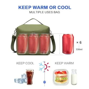 NOL Insulated Lunch Bag for Women - Lightweight and Stylish