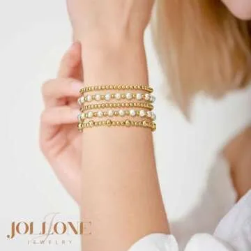 Jollone Gold Bracelet Stack Elegant Women's Jewelry