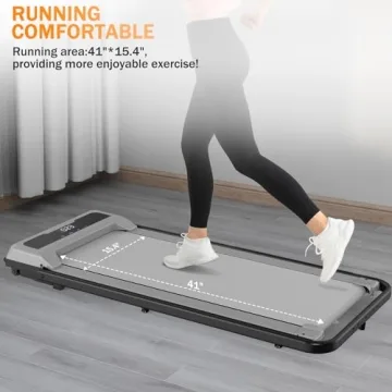 TUNCKUN Under Desk Treadmill for Walking and Jogging