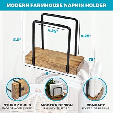 Stylish Tribello Modern Farmhouse Napkin Holder