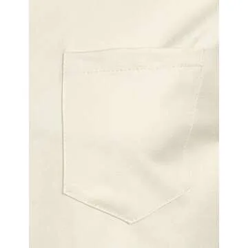 ZEROYAA Men's Banded Collar Slim Fit Dress Shirt