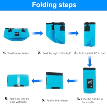 5 Gallon Collapsible Bucket for Camping and Beach