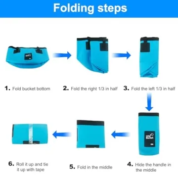 5 Gallon Collapsible Bucket for Camping and Beach