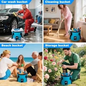 5 Gallon Collapsible Bucket for Camping and Beach