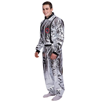 Men's Silver Astronaut Costume - EraSpooky Small Size