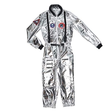 Men's Silver Astronaut Costume - EraSpooky Small Size