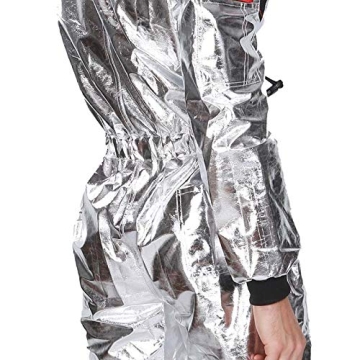 Men's Silver Astronaut Costume - EraSpooky Small Size