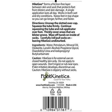 HikeGoo Blister Prevention Cream Specifically Formulated for Feet (5.5 oz)