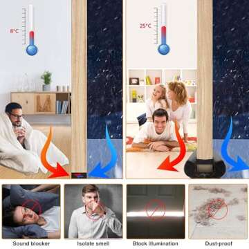 BKSAI Door Draft Stopper - Noise & Draft Excluder