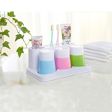 Eslite Kids Toothbrush Holder Durable Bathroom Organizer