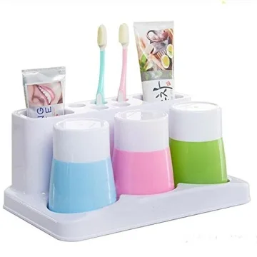 Eslite Kids Toothbrush Holder Durable Bathroom Organizer