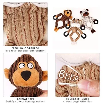 Roloiki Squeaky Dog Toys for Small Medium Dogs