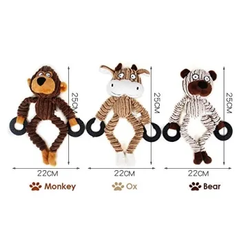 Roloiki Squeaky Dog Toys for Small Medium Dogs