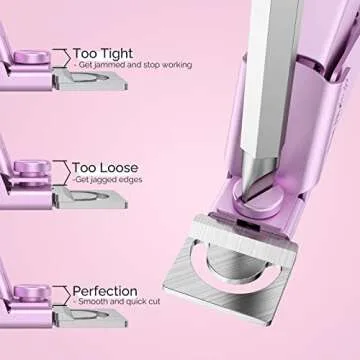 Melodysusie Acrylic Nail Clippers 4 in 1 Set, Adjustable Stainless Steel Nail Clippers for Acrylic Nails Tips, Professional Cuticle Nipper Cutter Cuticle Pusher Remover, Pink